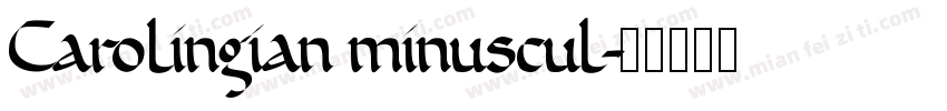 Carolingian minuscul字体转换